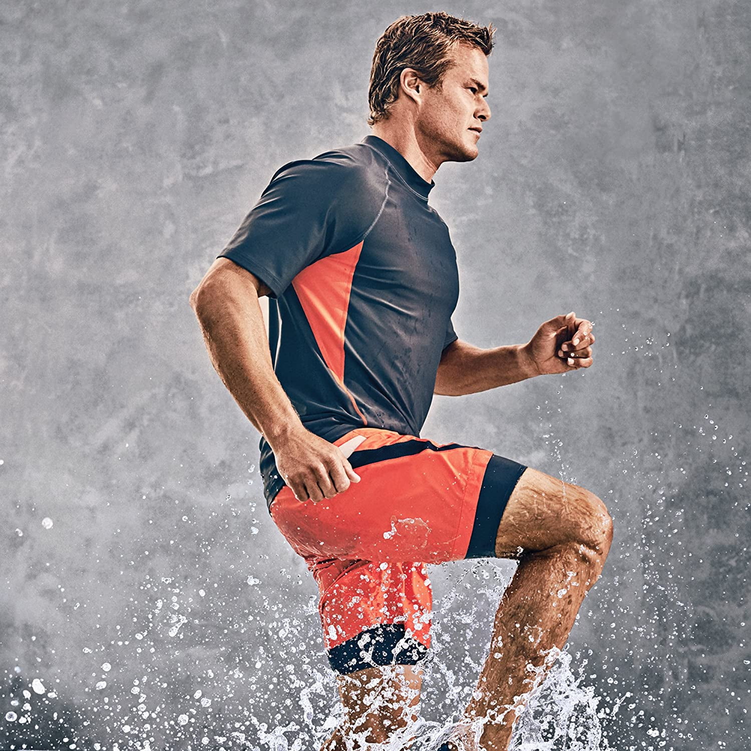 Speedo Mens Uv Swim Shirt Short Sleeve Loose Fit Easy Tee Manufacturer Discontinued